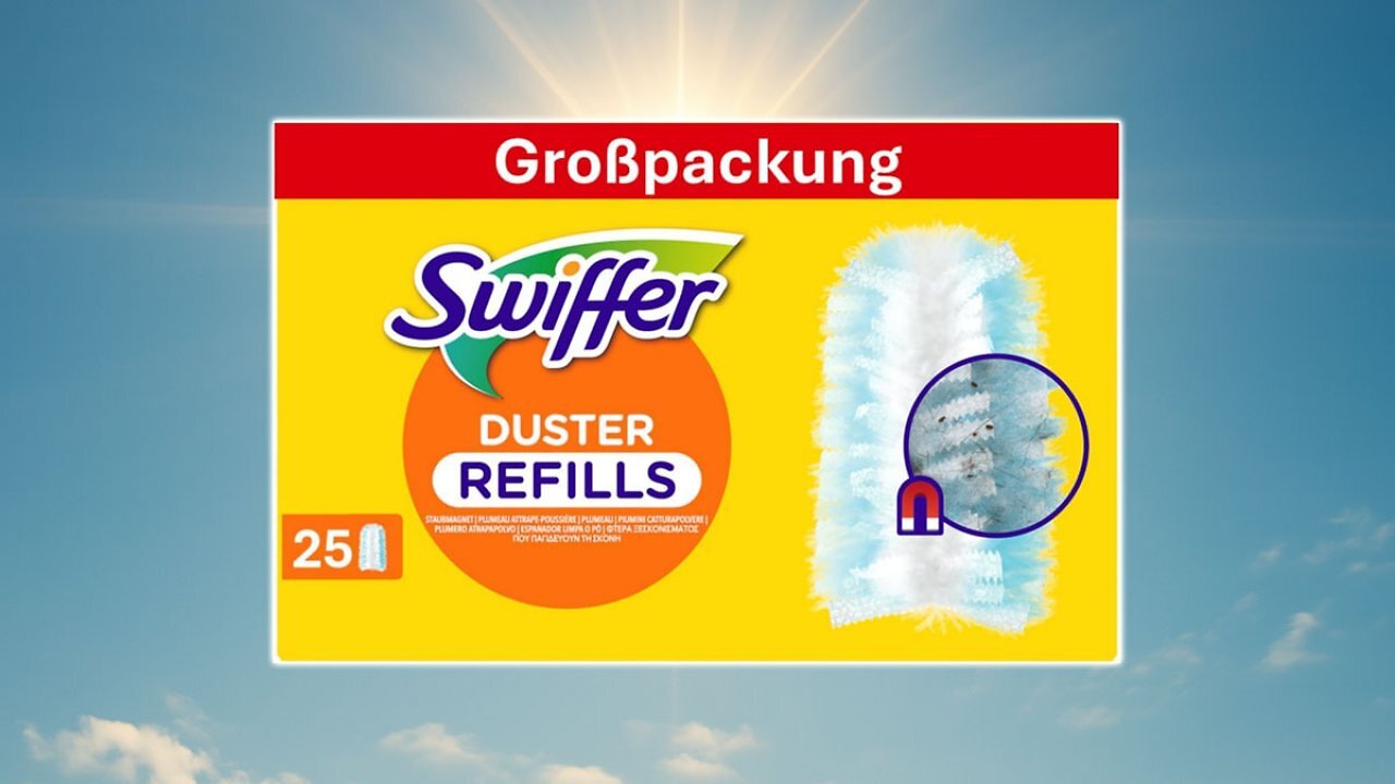 [31/08/2025] 10.000-mal bestellt: Großes Swiffer-Nachfüllpack rauscht bei Amazon befristet für 15 Euro raus