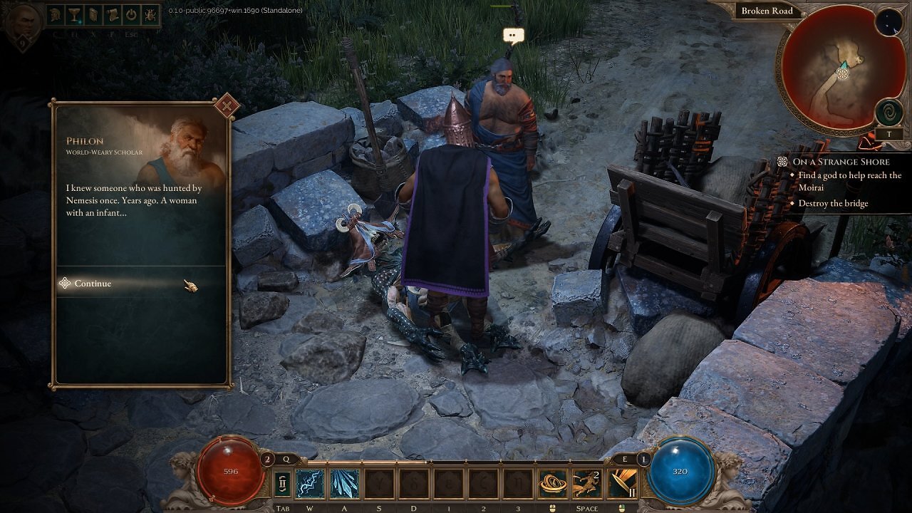 Die Hauptquest lässt es anfangs ruhig angehen.