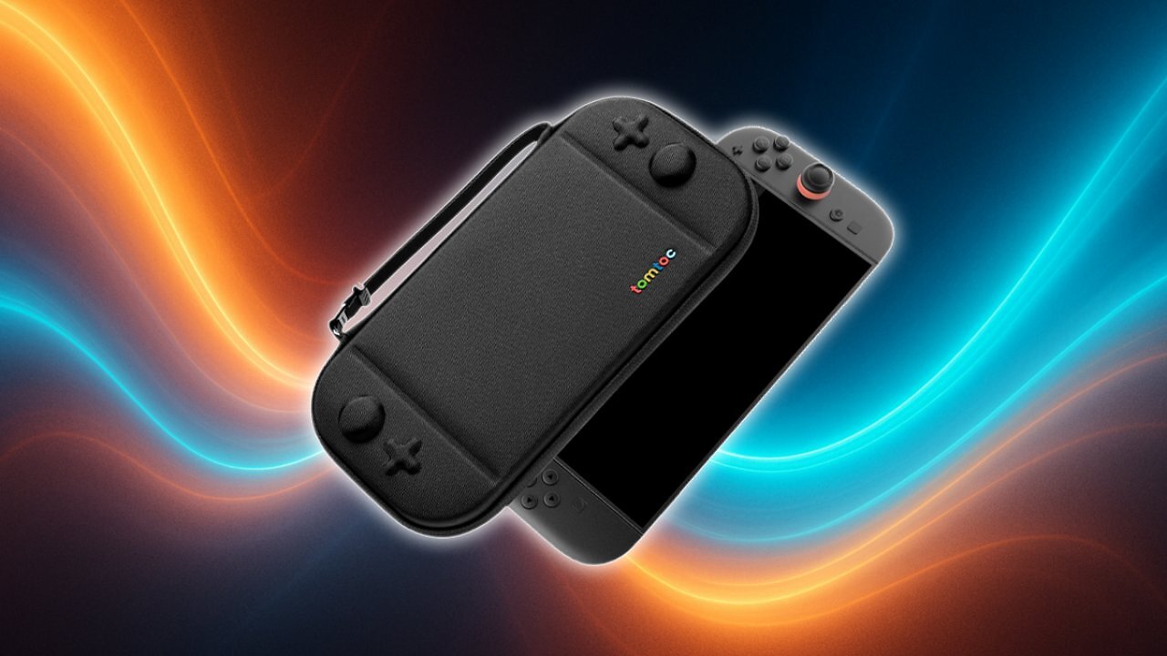 [18/08/2025] tomtoc Slim Tasche Kompatibel mit Nintendo Switch 2 (2025), Harte Case Schutzhülle Tragetasche mit Original-Patent und Militärstandard-Schutz, Geruchlose Filz Reisetasche für Konsole und 12 Spiele Amazon Angebot