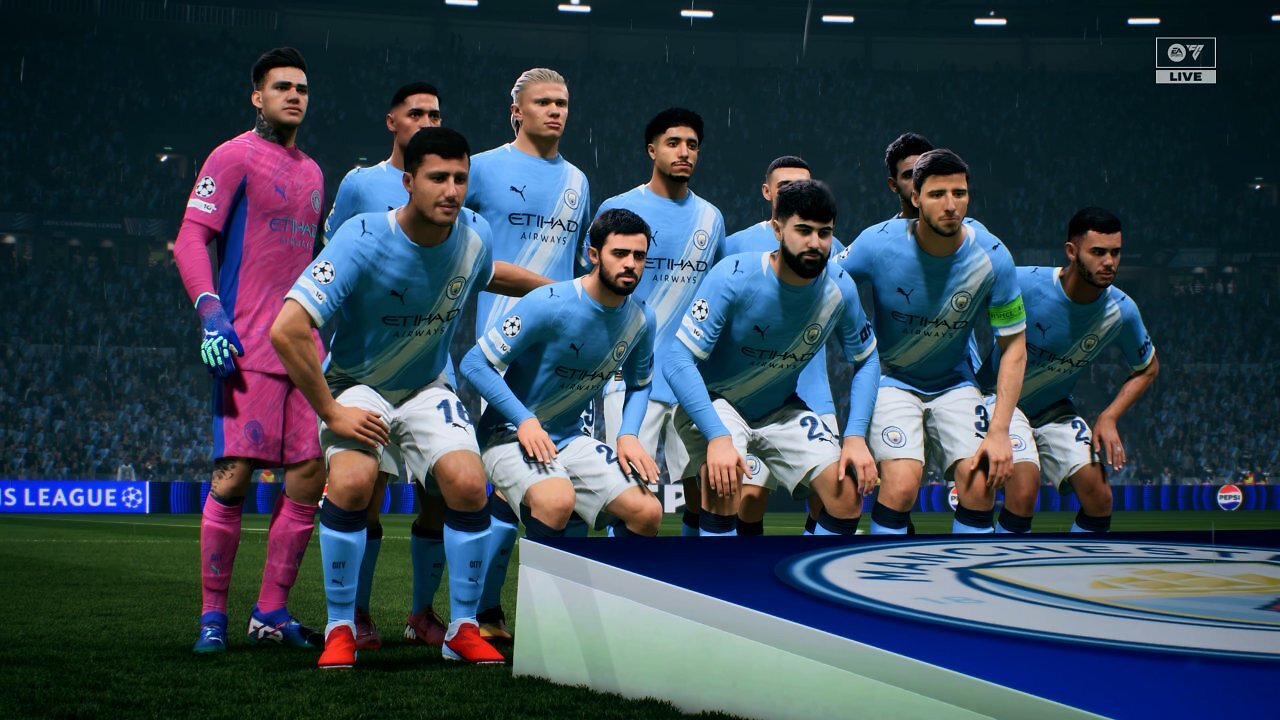 [19/09/2025] Manchester City versammelt sich vor dem CL-Finale. Die Animationen kennen wir bereits aus den letzten Jahren.