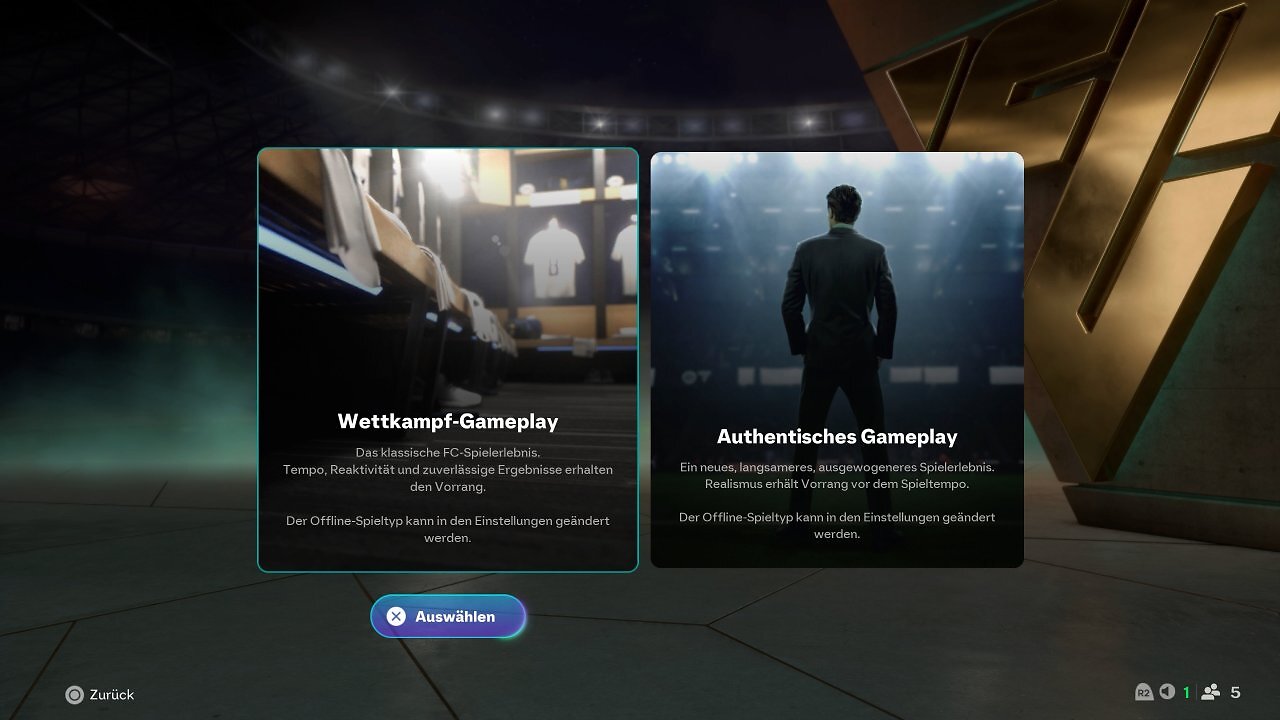 [19/09/2025] Direkt zu Beginn werden wir nach unserem Spielstil gefragt: Authentisch oder Competitive?