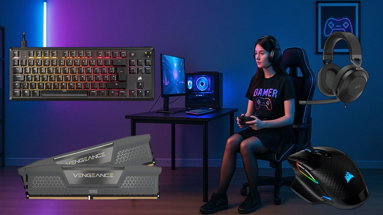 Nur kurz: Bei Amazon jetzt Rabatte bis zu 38% auf Gaming-Zubehör von Corsair