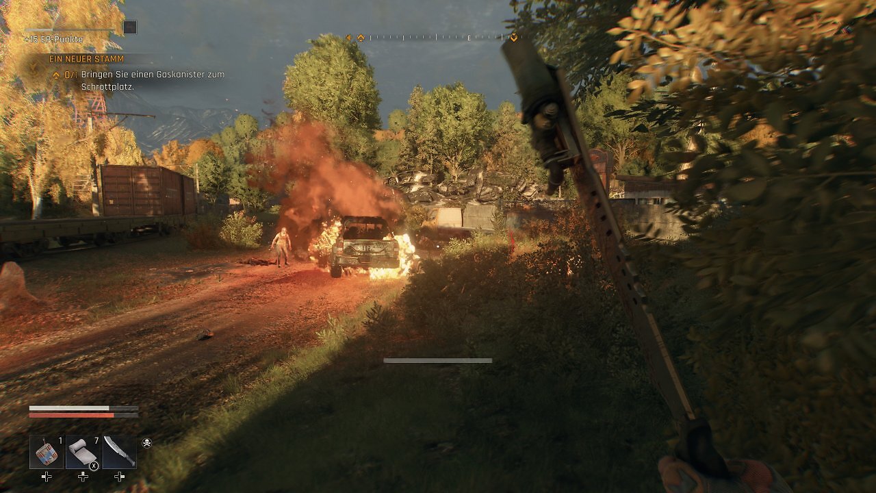 [18/09/2025] Zombies werden von Feuer angezogen, zugleich lockt es aber auch immer wieder Horden an. Man sollte daher sehr vorsichtig mit Granaten oder Feuer-Modifikationen umgehen.&nbsp;