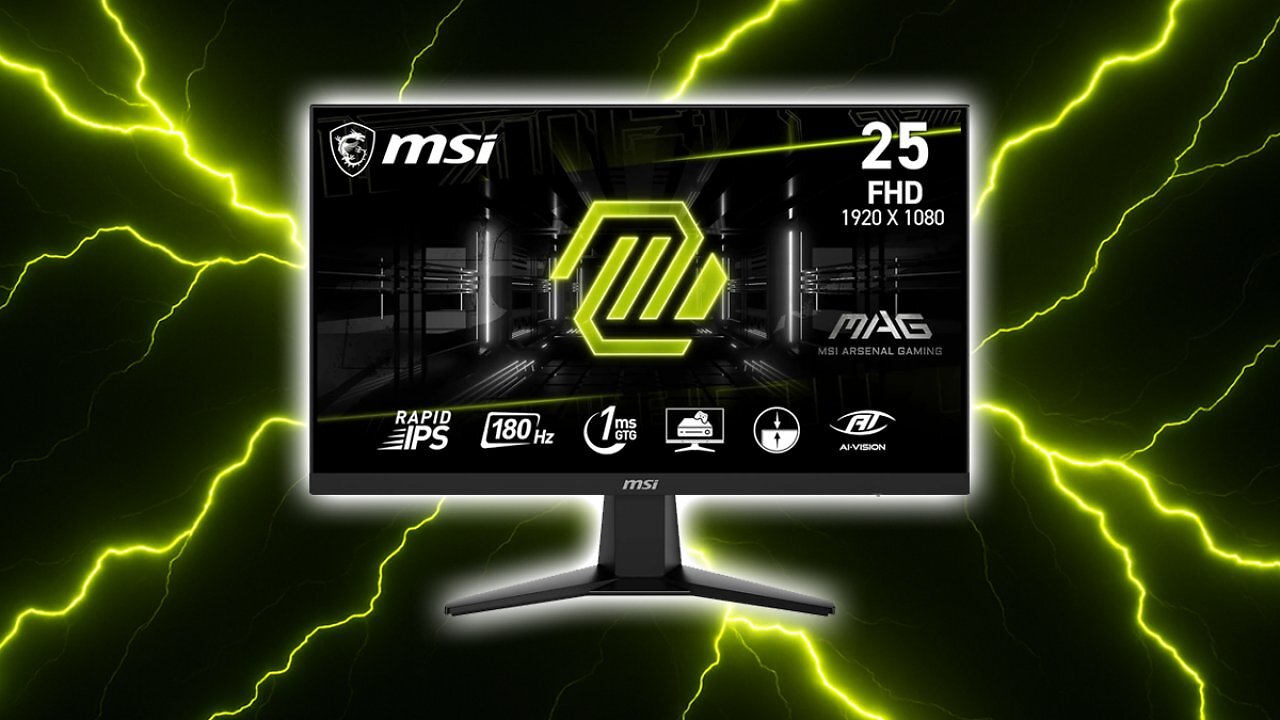 [21/09/2025] MSI MAG 256F 24,5 Zoll FHD Gaming Monitor - 1920 x 1080 Rapid IPS Panel, 180 Hz / 1ms GtG, 127% sRGB, Frameless Design, HDR Ready - DisplayPort 1.2a, HDMI 2.0b CEC Amazon Angebot