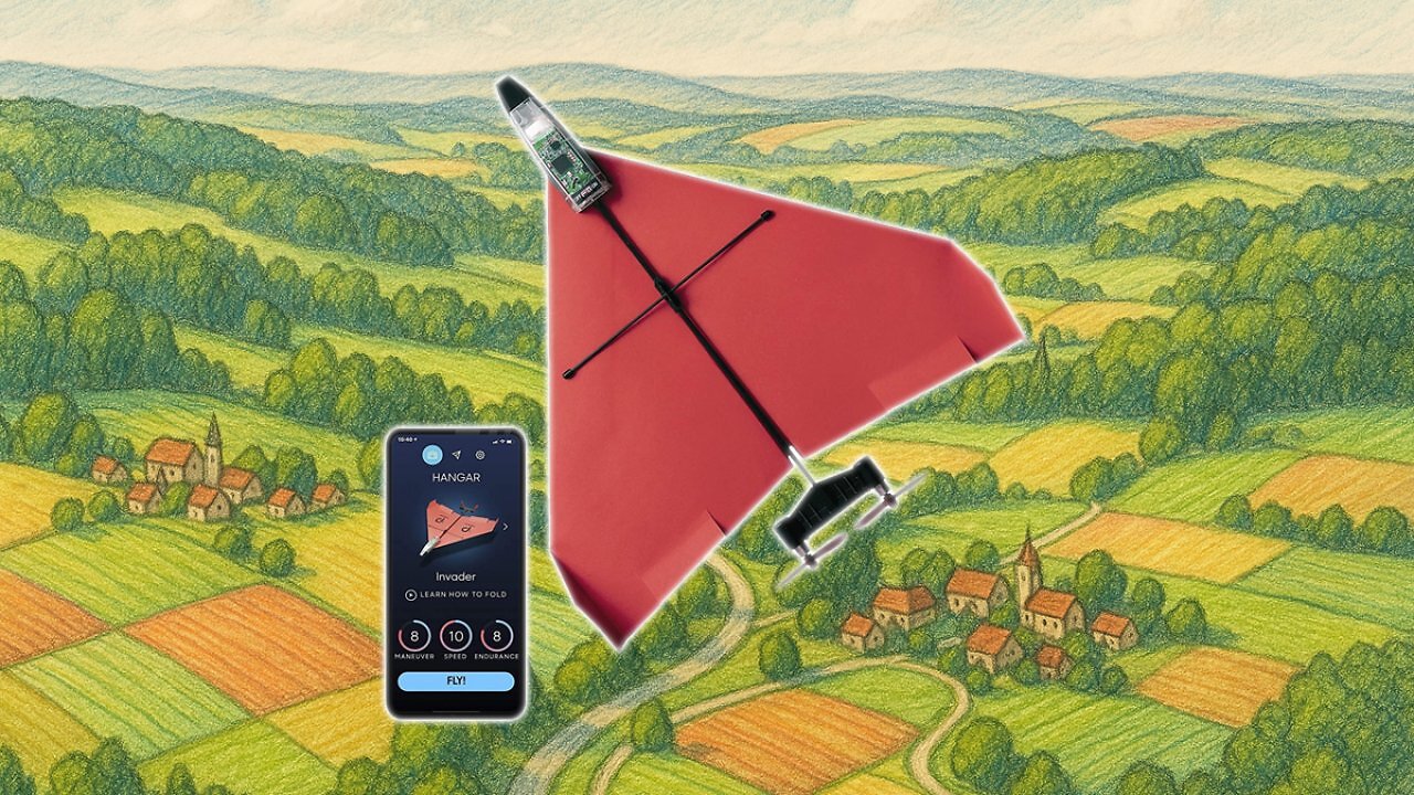 [10/09/2025] POWERUP 4.0. Smartphone gesteuertes Papierflugzeug Set der nächsten Generation. Einfache Handhabung durch Autopilot Funktion und integriertes Gyroskop. Für alle Hobbyflieger und begeisterten Piloten. Amazon Angebot