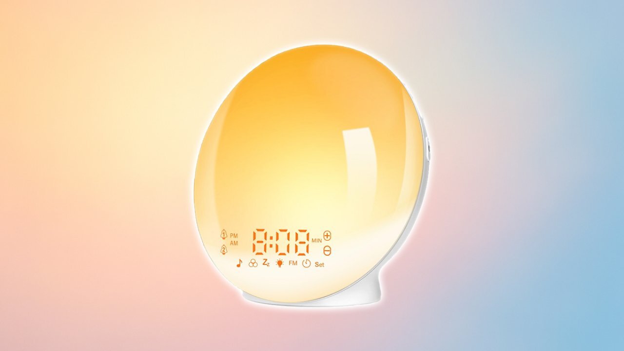 [20/09/2025] Tageslichtwecker Lichtwecker Wake up Light Sonnenaufgang Sonnenuntergang Simulation Wecker Radio 7 Naturgeräusche 2 Alarmen Snooze 11 Farblicht 20 Helligkeit Nachttischlampe Erwachsene (gelb) [Energieklasse G] Amazon Angebot