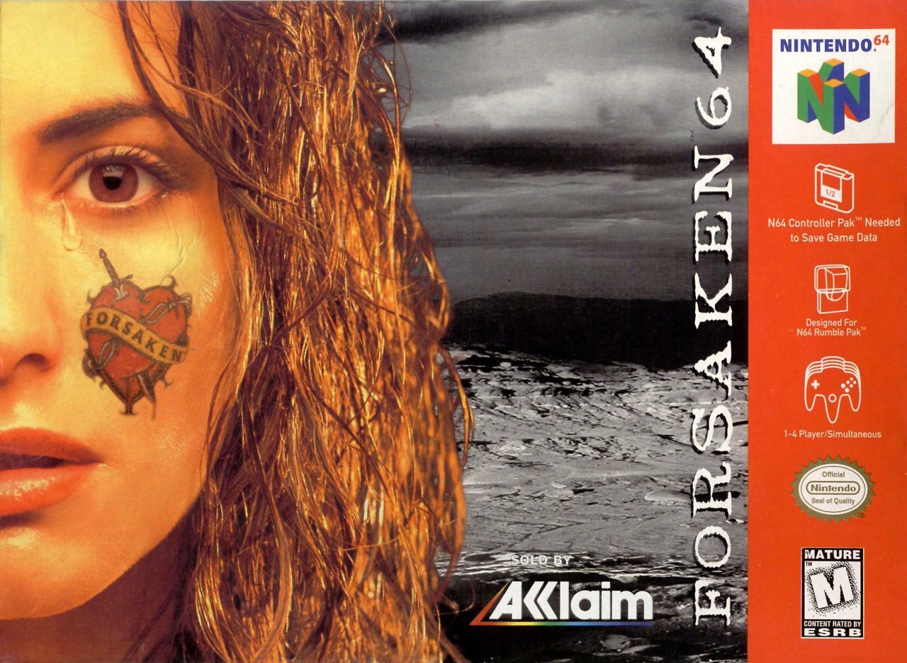 Die Spielepackung von Forsaken auf dem N64.