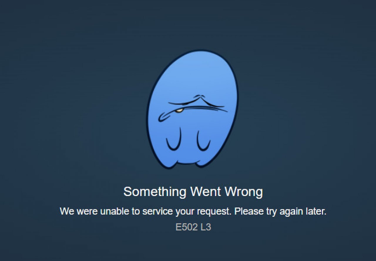 [04/09/2025] Immerhin durfte man sich witzige Comic-Figuren ansehen, während der Steam-Store zusammenbrach.