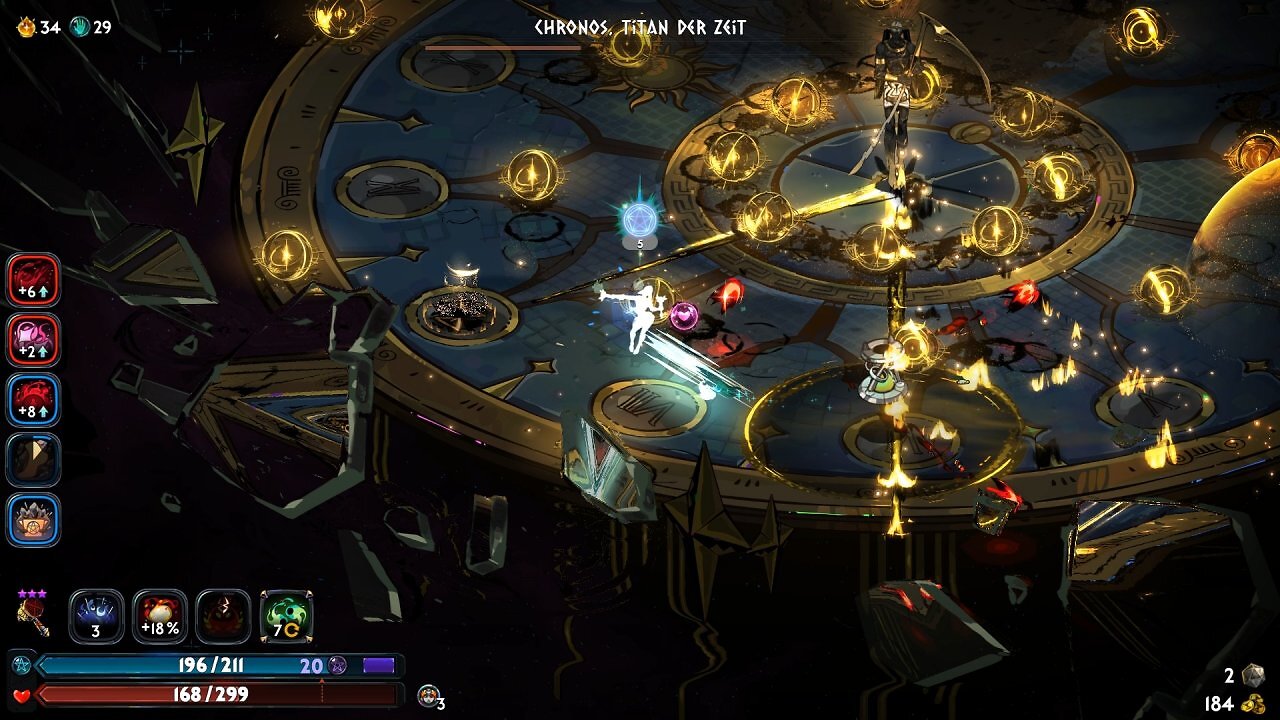 Der Kampf gegen Chronos ist cool auf das Thema Zeit zugschnitten.