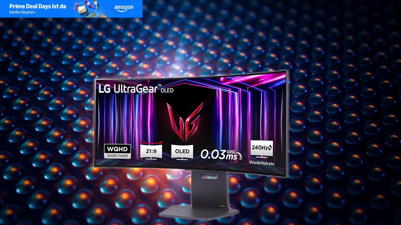 [08/10/2025] Am Amazon Prime Day: LG Ultragear 34GS95QE-B OLED-Gaming-Monitor zum Bestpreis