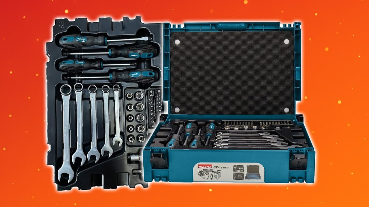 [14/10/2025] Zum Bestpreis! Makita Werkzeug-Set mit 87 Teilen und Systemkoffer wird für unter 100 € rausgehauen