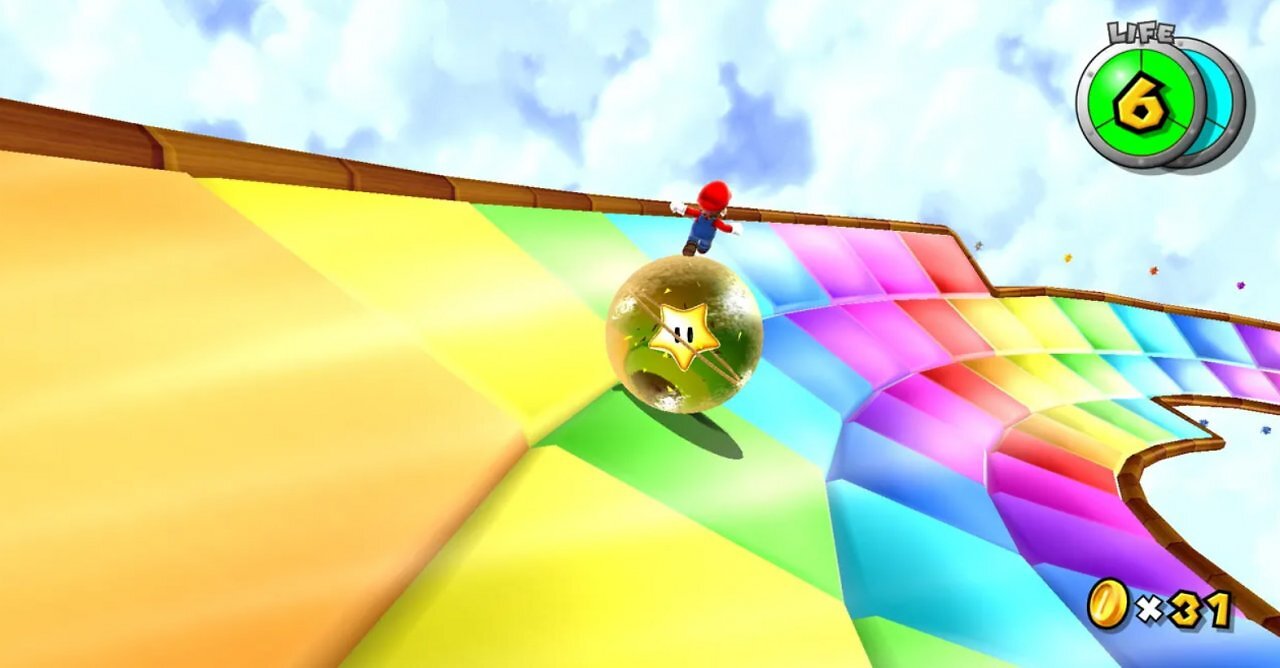 Super Mario Galaxy Regenbogenstrecke