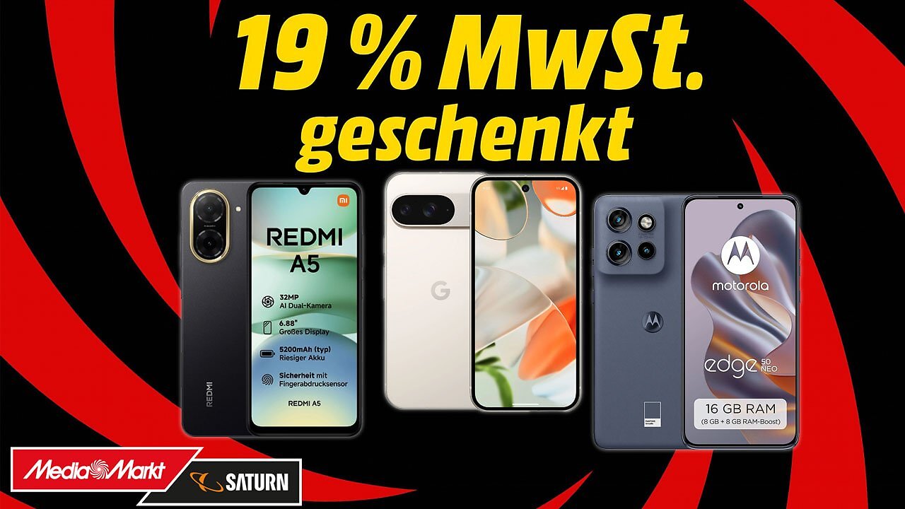 [23/10/2025] MediaMarkt schenkt MwSt.: Google Pixel und mehr zu Bestpreisen