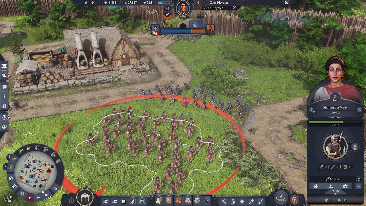 Landeinheiten sind zurück! Beim Kampfsystem erwartet euch eine Art Total War Light - es geht also drum, die Moral der Gegnertruppen zu brechen.