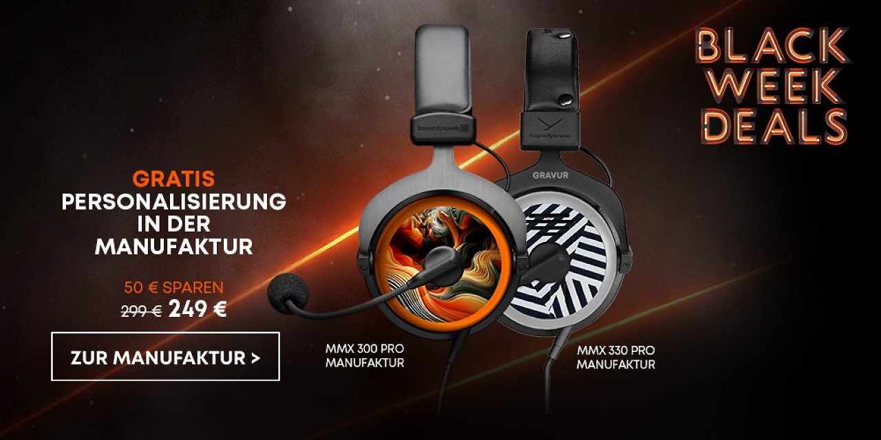 Ab sofort: Black Friday Schäppchen bei beyerdynamic! Jetzt bis zu 60% sparen!