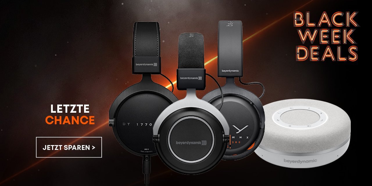 Ab sofort: Black Friday Schäppchen bei beyerdynamic! Jetzt bis zu 60% sparen!