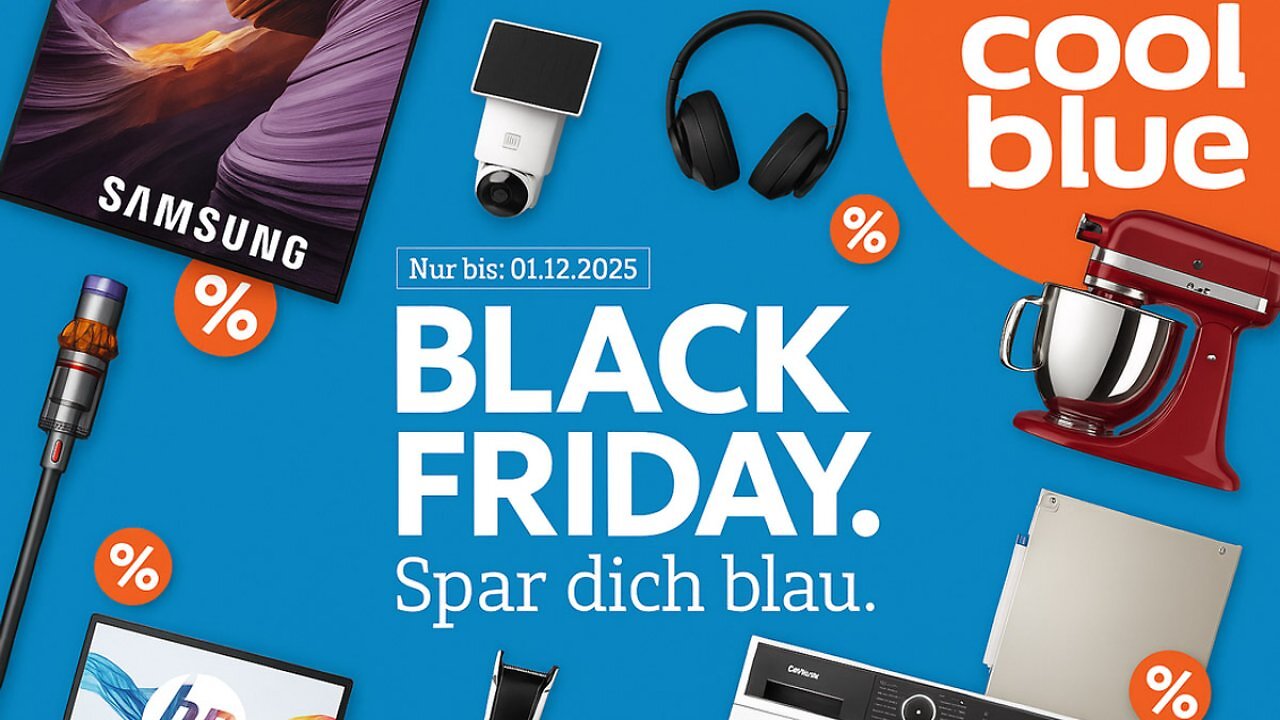 [10/11/2025] Geniale Black-Friday-Deals: Bei Apple, Garmin, Ninja & Co. dreht Coolblue jetzt richtig auf