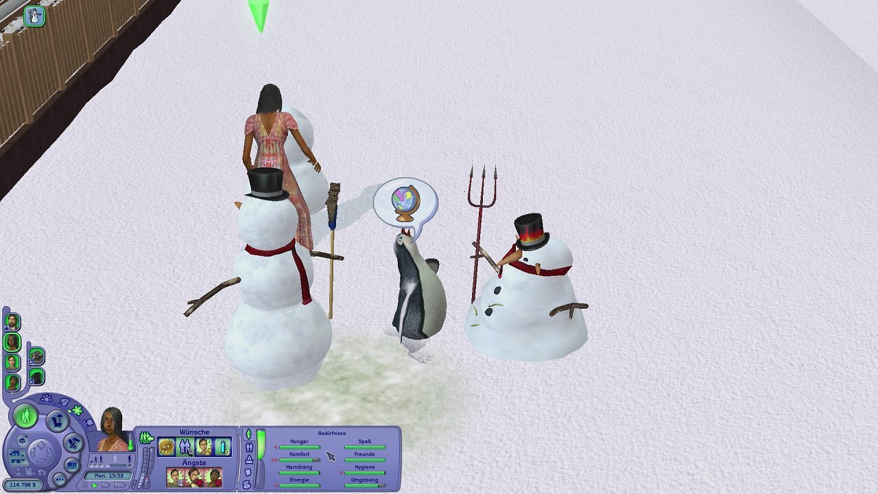 [14/11/2025] Sul, Sul! Genau an solchen Details wie den Pinguinen, die im Winter gerne mit den Schneemännern plaudern, wird deutlich, wie viel Liebe damals noch in die Erweiterungen geflossen ist.