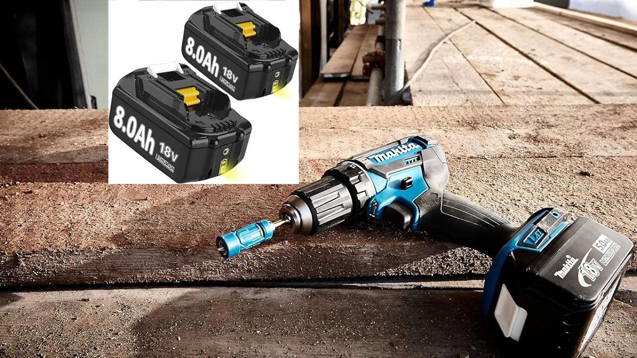 Tausendfach bestellt: 18V Akku 8,0 Ah für Makita Borschrauber, Winkelschleifer & Co. rutscht im Set unter 20€ bei Amazon
