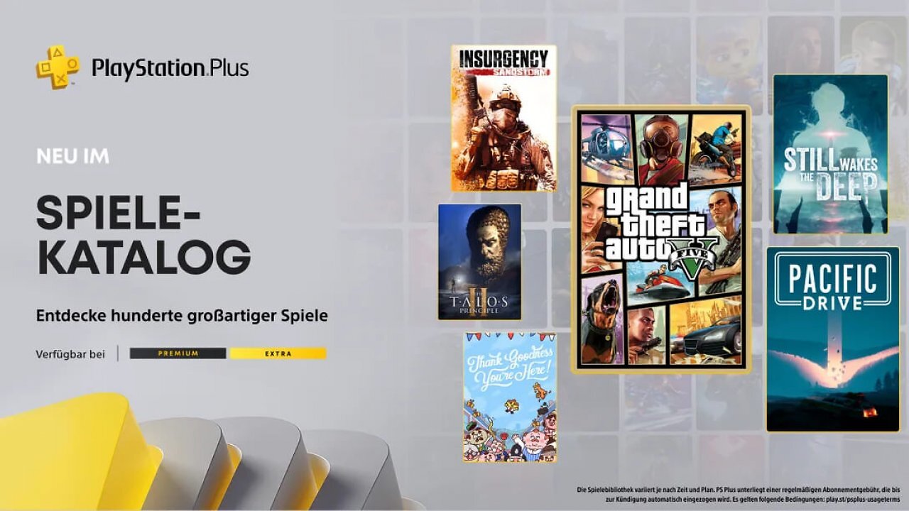 PS Plus Extra/Premium Spiele im November 2025