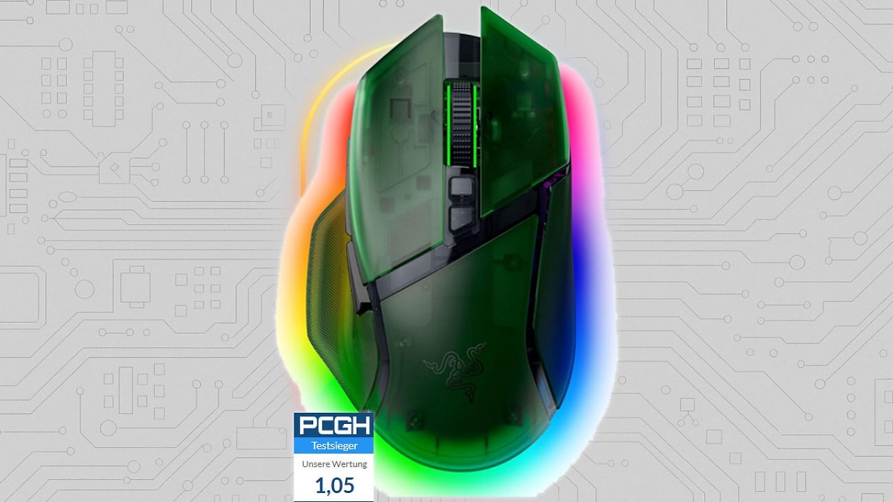 [17/11/2025] Zum Bestpreis: Razer Basilisk V3 Pro Phantom Green Edition