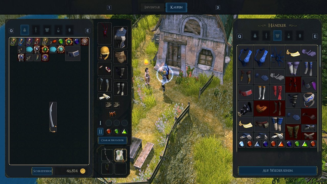 Beute sammeln, handeln, aufleveln, stärker werden: Die Basics hat Sacred 2 auch heute noch ganz gut drauf.