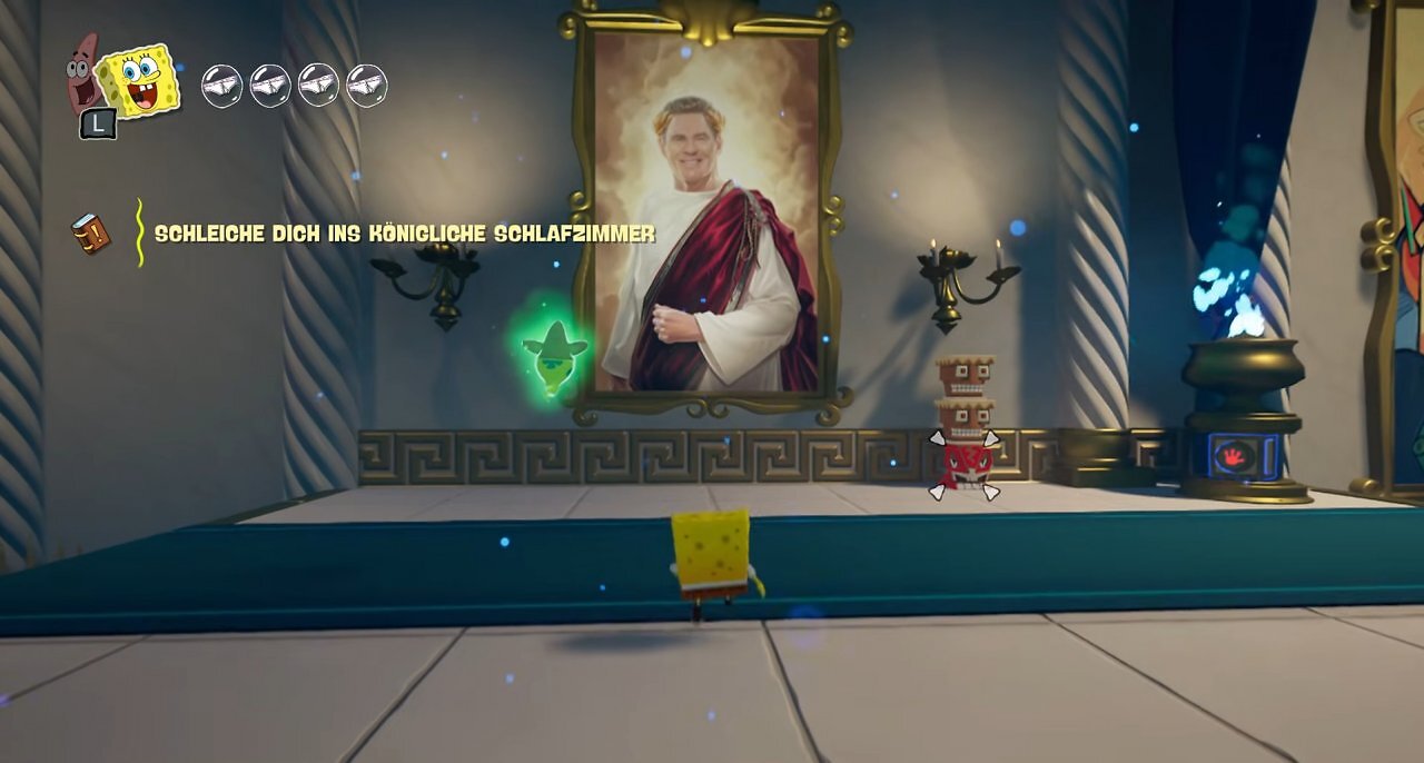 [17/11/2025] Eines der besten Easter Eggs: Ein Portrait von David Hasselhoff im Palast von König Neptun.