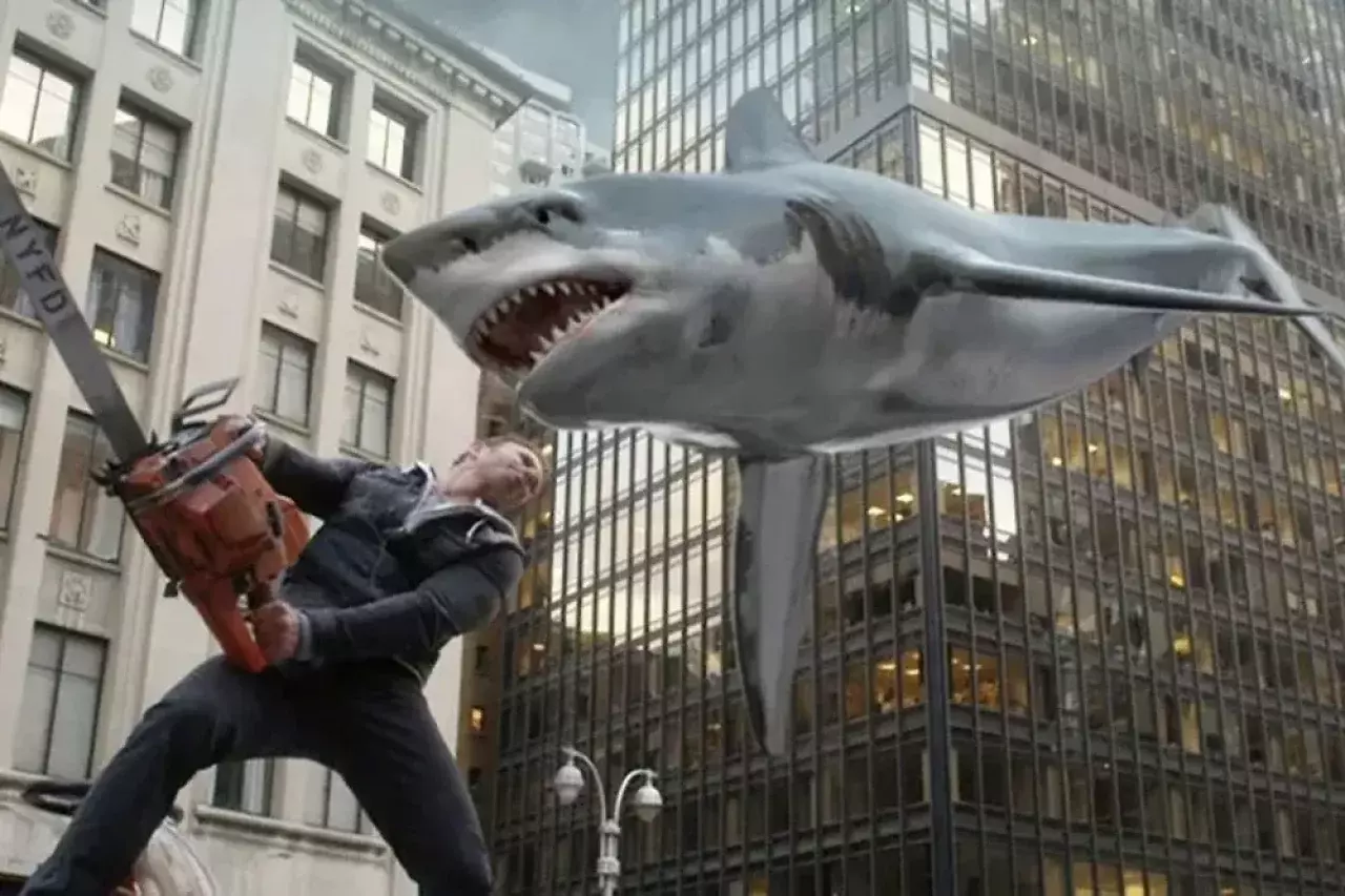 Ian Ziering in Sharknado 2013