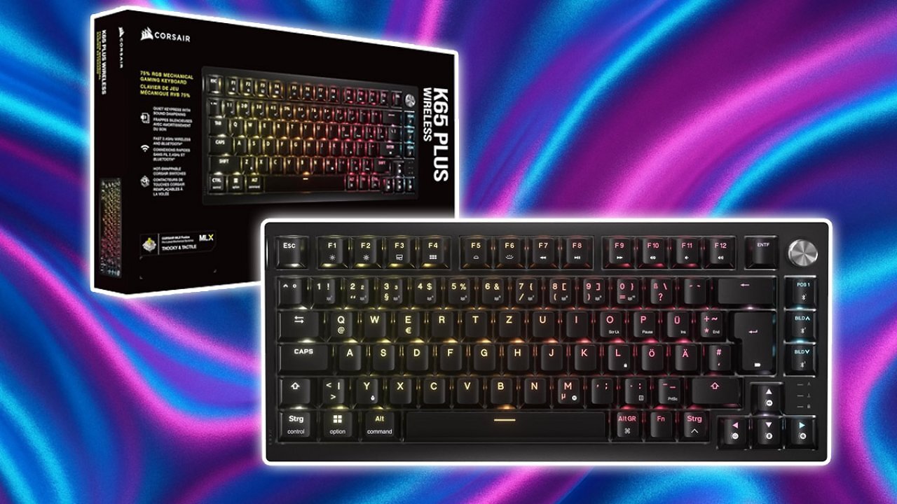 [08/12/2025] 65 Euro günstiger als überall sonst: Amazon mit Rekordpreis für Corsair-Gaming-Tastatur