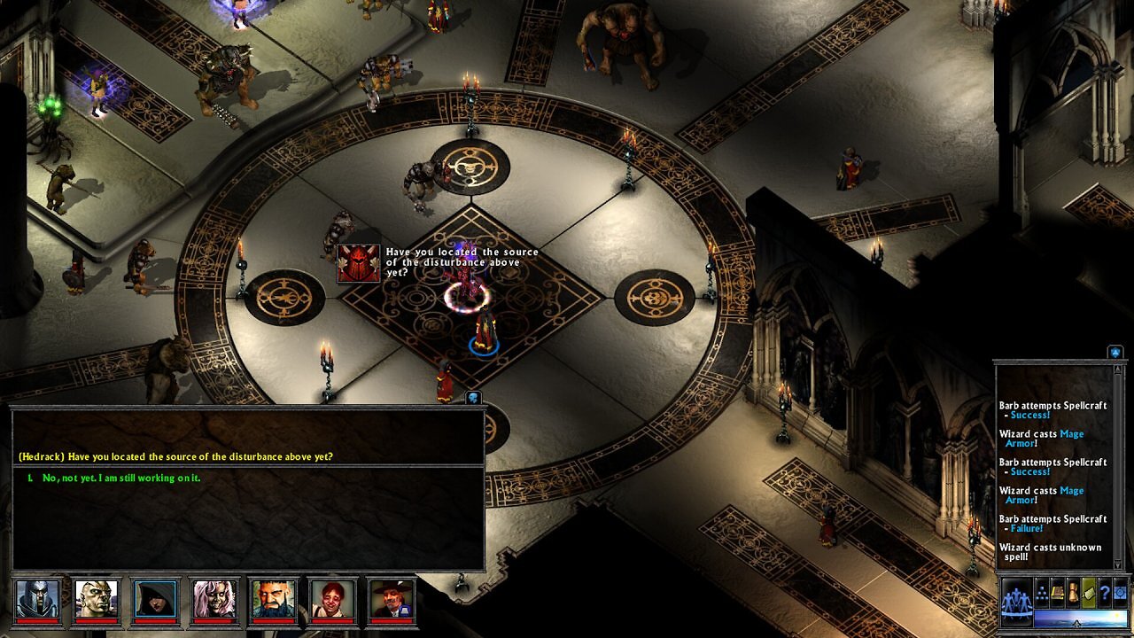 Screenshots aus der Neuauflage von The Temple of Elemental Evil