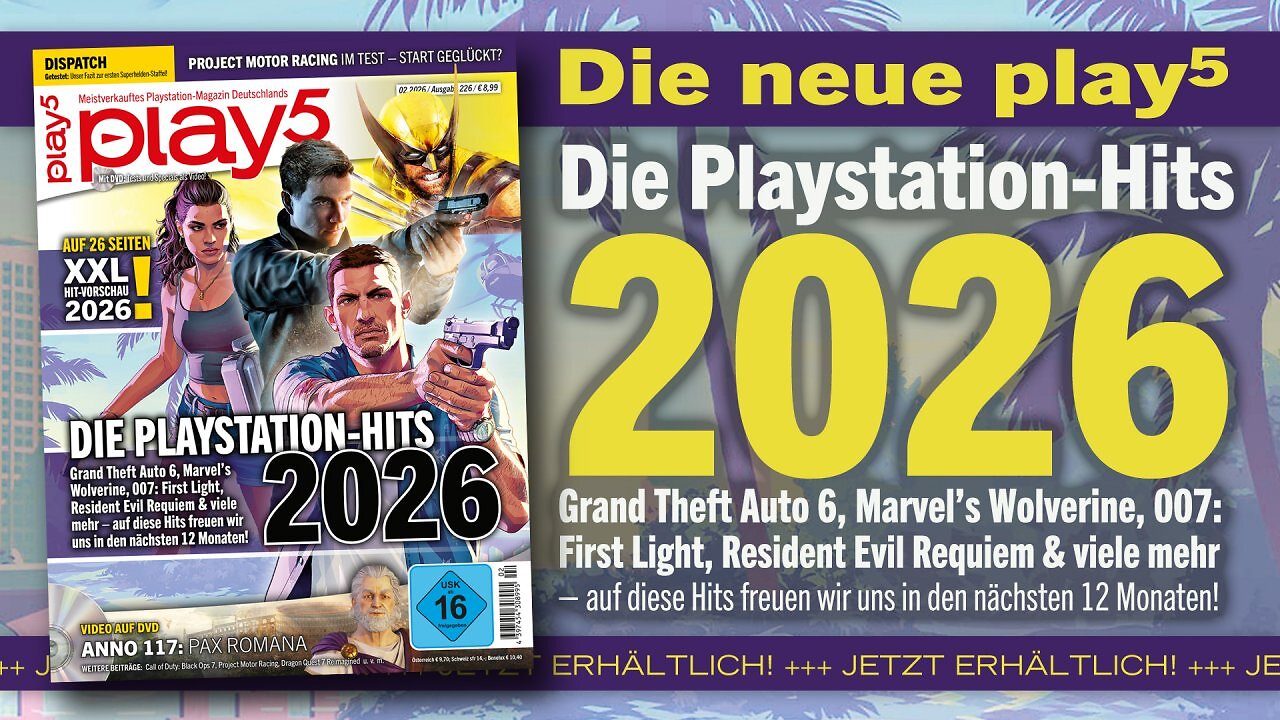 [23/12/2025] play5 02/26 mit Coverstory zu den Playstation-Hits 2026, Tests zu Dispatch, Project Motor Racing u. v. m. (1)