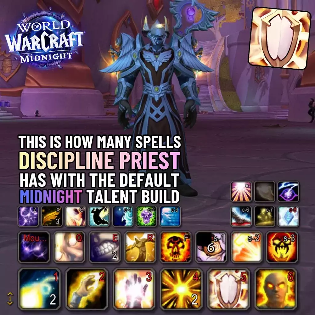[30/12/2025] WoW: Die aktiven Fähigkeiten des Disziplin-Priesters in WoW Midnight