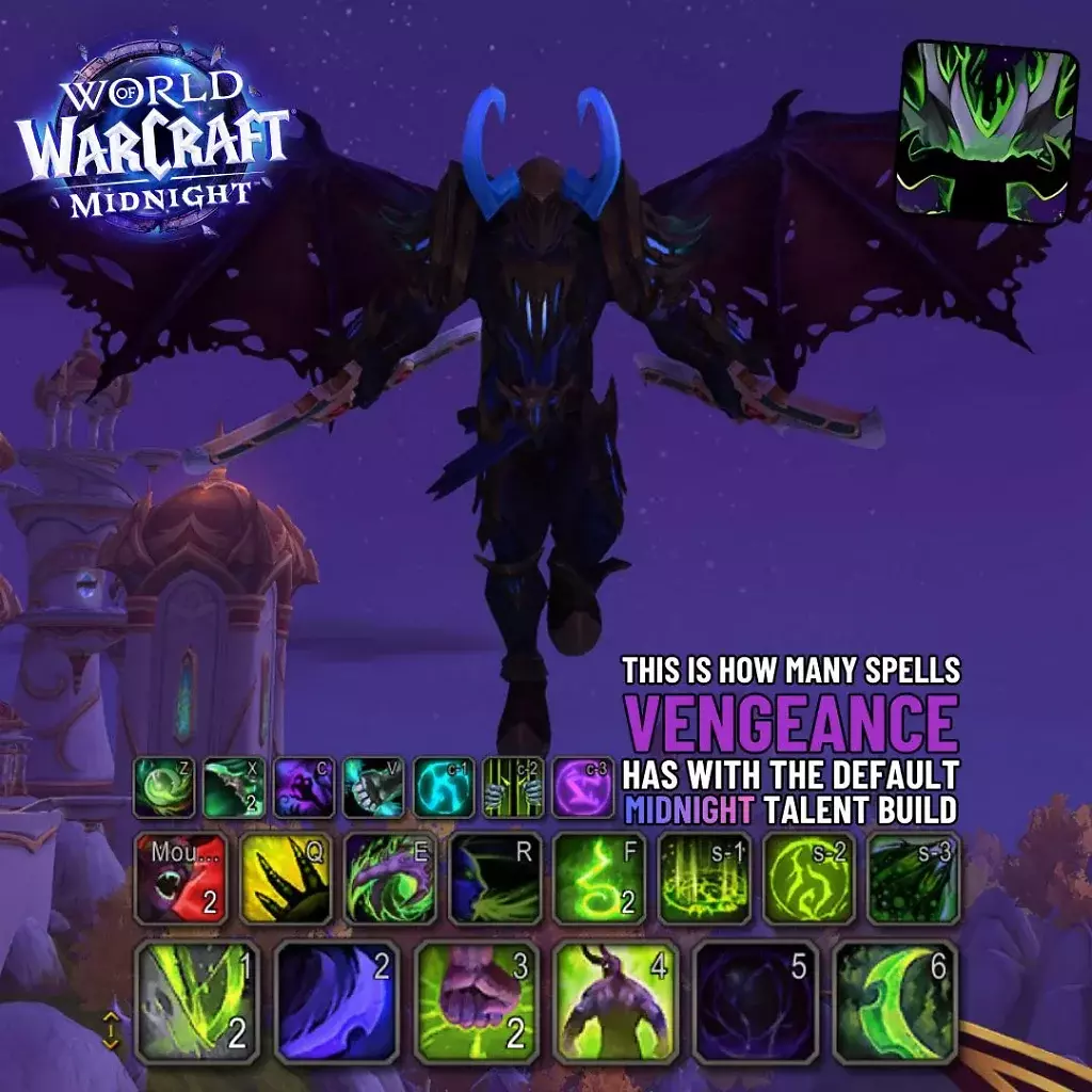 [30/12/2025] WoW: Die aktiven Fähigkeiten des Rachsucht-Dämonenjägers in WoW Midnight