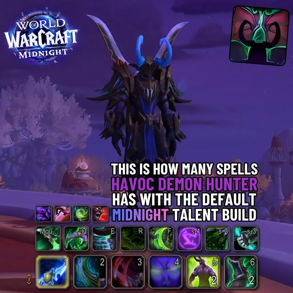 [30/12/2025] WoW: Die aktiven Fähigkeiten des Verwüstung-Dämonenjägers in WoW Midnight