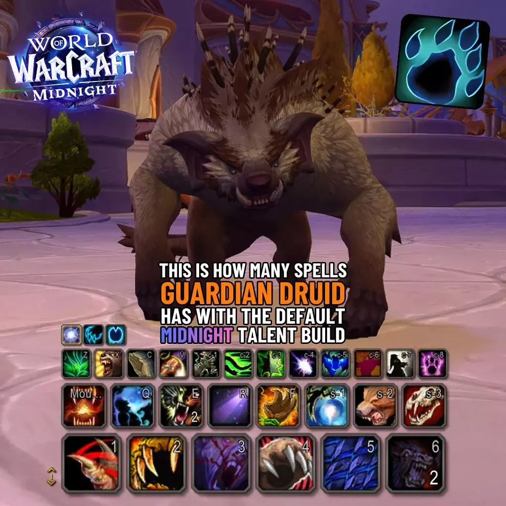 [30/12/2025] WoW: Die aktiven Fähigkeiten des Wächter-Druide in WoW Midnight