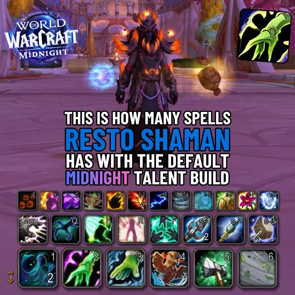 [30/12/2025] WoW: Die aktiven Fähigkeiten des Wiederherstellung-Schamane in WoW Midnight