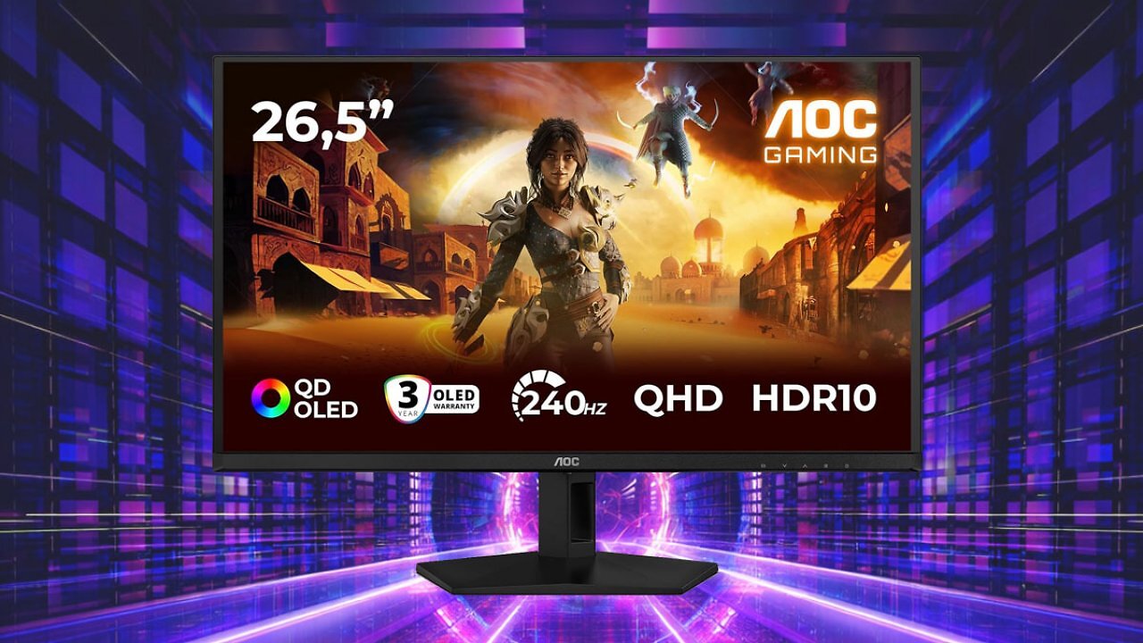 OLED-Gaming zum Einstiegspreis: Dieser AOC-Monitor ist so günstig wie nie