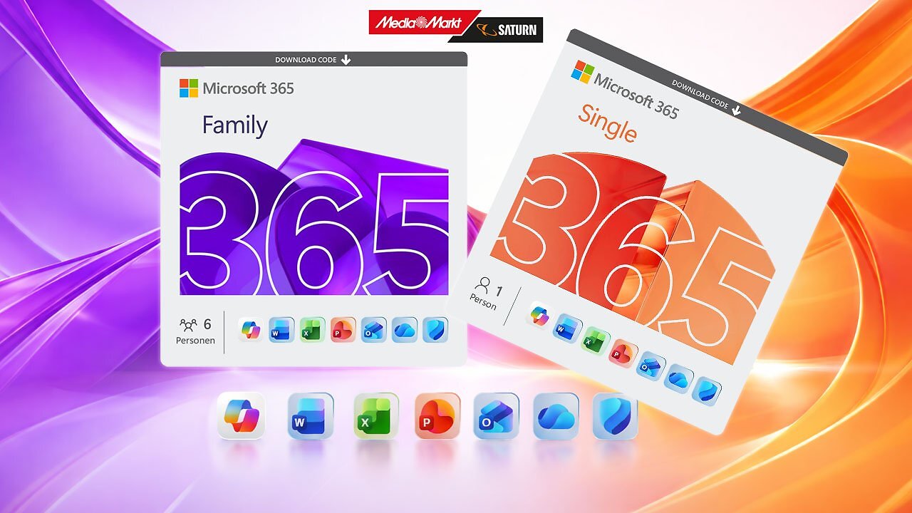 [28/01/2026] Mit CoPilot und mehr: Microsoft 365 Family & Single bei MediaMarkt im Angebot
