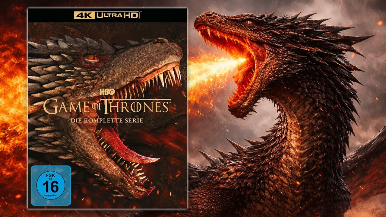 [04/01/2026] Da wird doch der Drache verrückt: Game of Thrones 4K UHD Komplettbox kracht auf Bestpreis