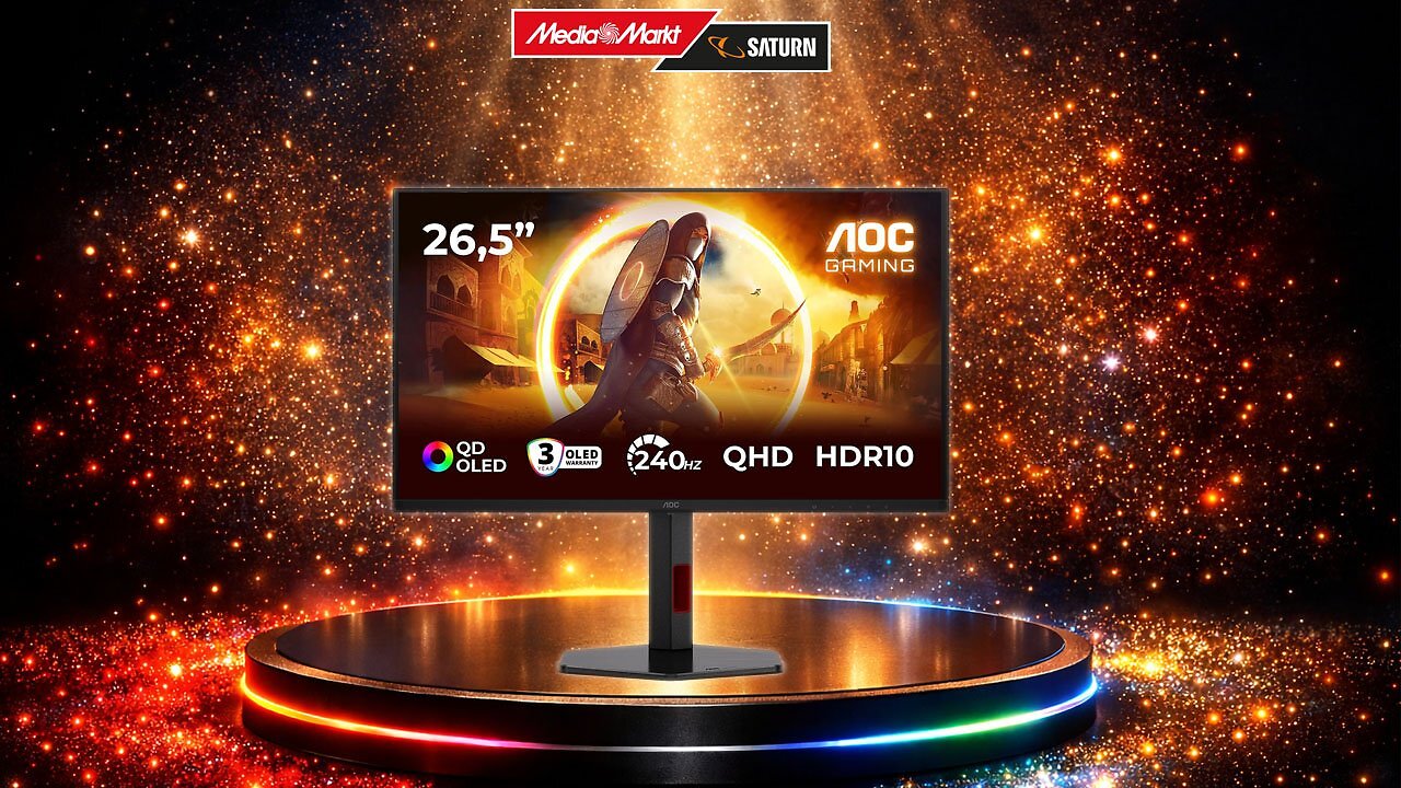 [05/02/2026] Nirgendwo günstiger als bei MediaMarkt: AOC OLED Q27G4ZDR