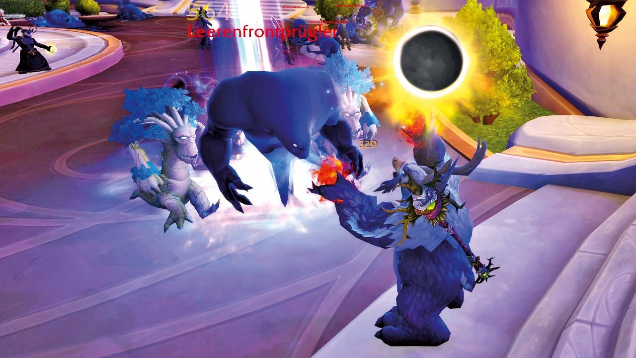 [25/02/2026] Das Spiel mit der Finsternis ist immer noch so, wie man es gewohnt ist, ihr wählt nur aktiv, wann ihr welche Finsternis aktiviert, da sie jetzt ein Cooldown-Zauber ist, mit mehreren Ladungen.