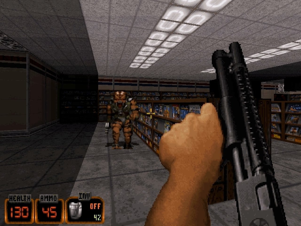 Zeitlose Action: Auch nach 30 Jahren spielt sich Duke Nukem 3D noch überraschend gut.