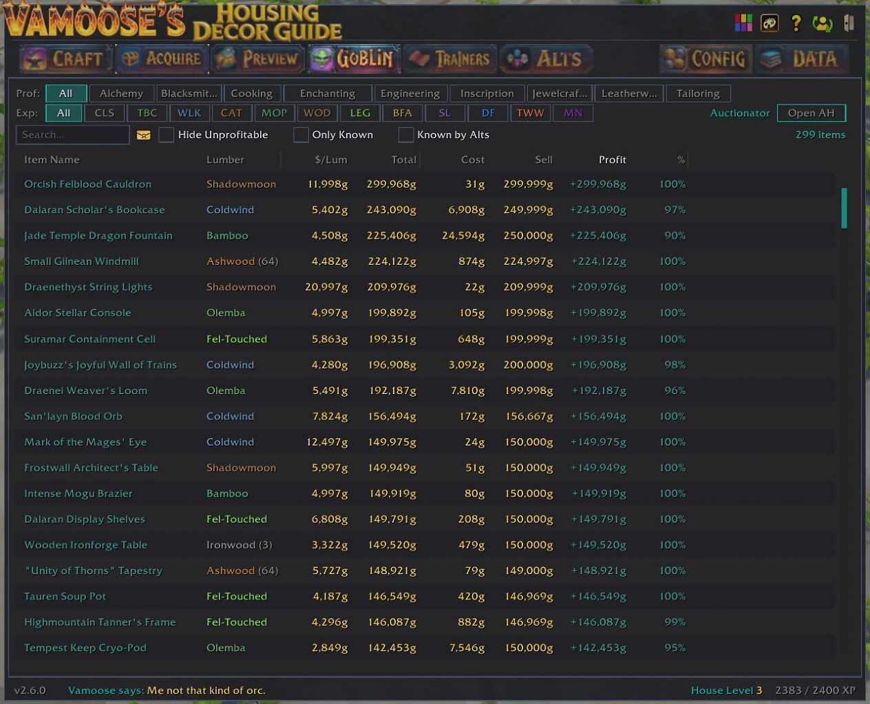 [17/02/2026] WoW Housing: Dieses Addon hilft beim Tracken, Craften und Verkaufen von Deko (4)