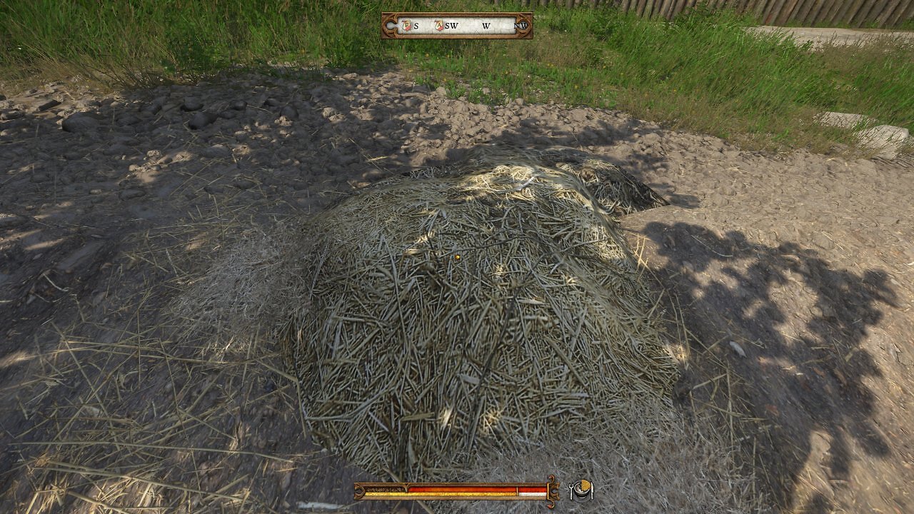 Ein Strohhaufen in Kingdom Come: Deliverance.
