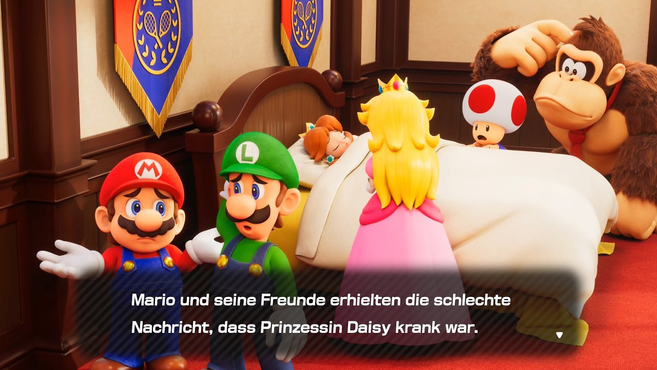 [10/02/2026] Prinzessin Daisy ist krank und Mario und seine Freunde machen sich Sorgen um sie.