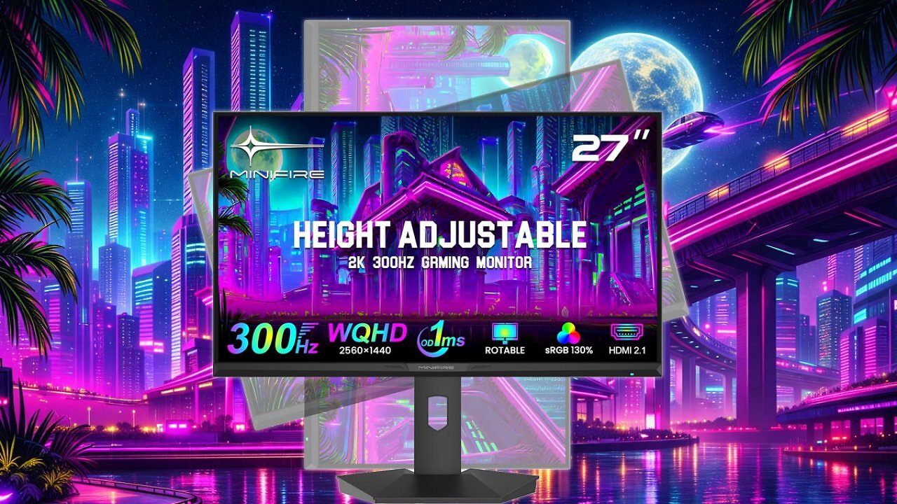 [18/02/2026] Zum Bestpreis, solange der Vorrat reicht: Minifire MFG27F6Q Pro Gaming-Monitor mit 300 Hz