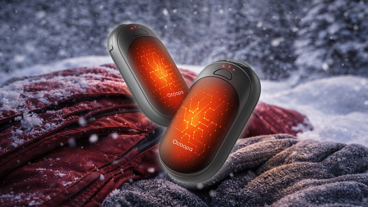 [02/02/2026] OCOOPA Handwärmer Elektrisch 2 Pack mit Magnetische, Tragbare Heizung 5000mAh, 3 Stufen Heizung, Kompakt für Handschuhe, Tasche, Winter-Essentials, Adventskalender Füllung Geschenke für Männer Frauen Amazon Angebot