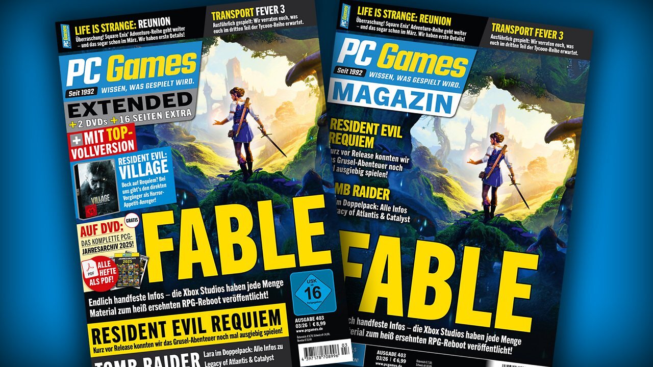 [24/02/2026] Die beiden Heftvarianten der PC Games 03/26
