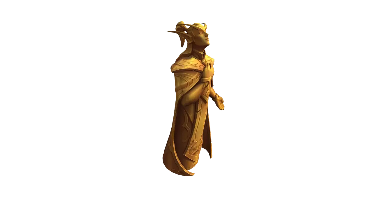 [20/02/2026] WoW: Silbermond-Fraktion:&nbsp;Statue eines andächtigen Sin'dorei