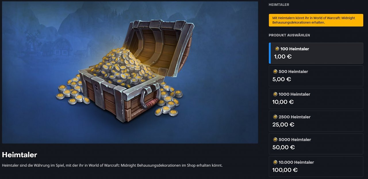 [13/02/2026] Heimtaler für Dekor in WoW - ab sofort im Shop verfügbar.